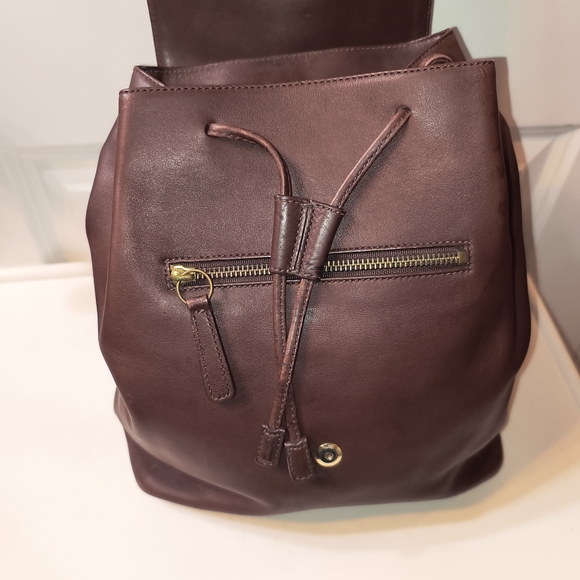 VTG Coach Legacy West Hampton Brown Leather Backpack - Style 9827 - Picture 4 of 11